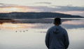 man-listens-harmonious-music-peace-mind-balance-harmony-nature-privacy