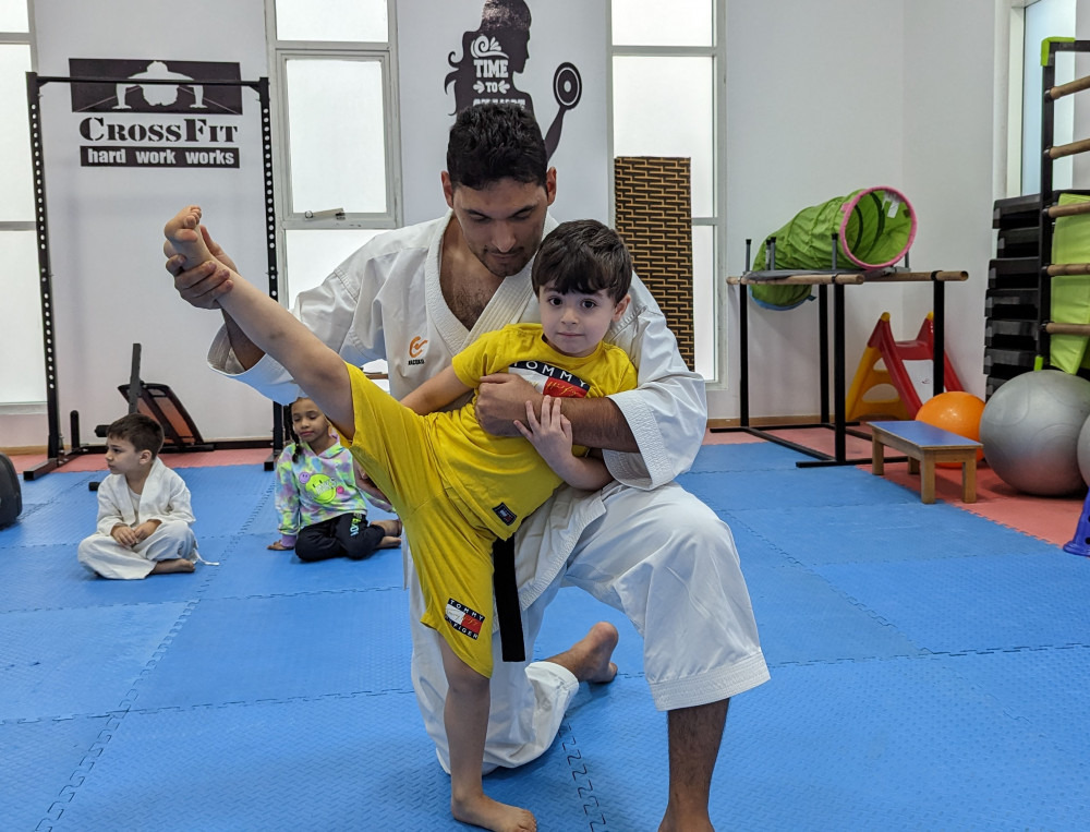 Karate for kids lets learn roundhouse kick Fit Box Center